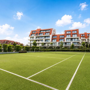 Boutique studio Nieuwpoort met tennisveld